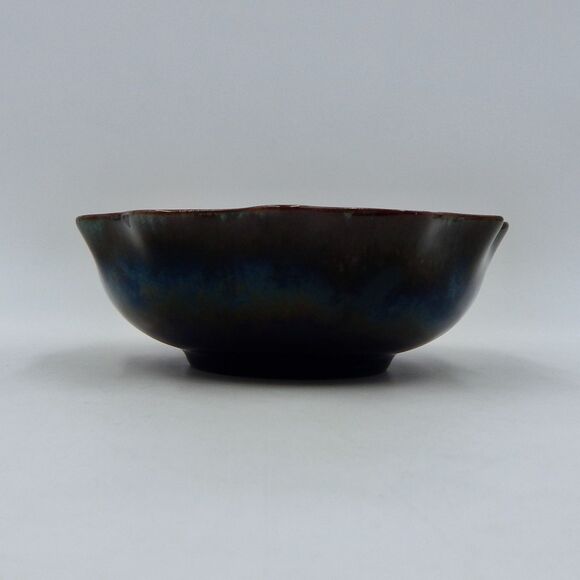 Blue Mountain Pottery Canada BMP Green Candy Nut Dish Bowl Ruffle Edge Scallop - Picture 9 of 9